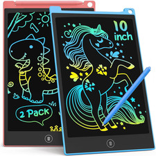 10 Inch 2 Pack LCD Writing Tablet, Colorful Doodle Board Drawing Tablet for Kids picture