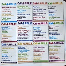 Lot 12 Issues Call A.P.P.L.E.  COMPLETE 1982 computer magazine Mac Apple Vintage picture