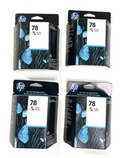 Genuine HP 78 Tri-Color Ink Print Cartridge C6578DN NEW SEALED Exp 2012 Lot of 4 picture