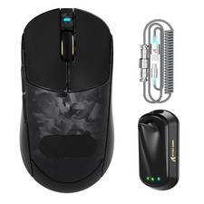 ATTACK SHARK RS3 Ultra Wireless Gaming Mouse Black Tape picture