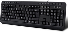 AKB-132HB Multimedia USB Keyboard with 3 Hubs, Black picture