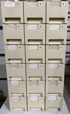 6 Tier x 3 Drawer Exponent 3.5” Disc File.  Holds 1080 Disks.  Key & 69 Dividers picture