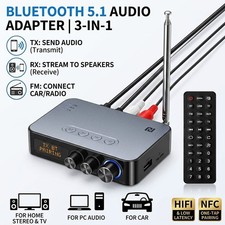 3-in-1 Bluetooth 5.1 Transmitter Receiver Long Range Adapter for TV Home Stereo picture