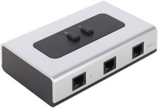 2 Ports Rj11 Rj12 Manual Sharing Switch Box Hot Swappable Easy Installation picture