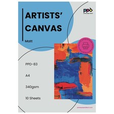 Printable Fabric Sheets for Inkjet Printers - 100% Cotton, 8.5x11