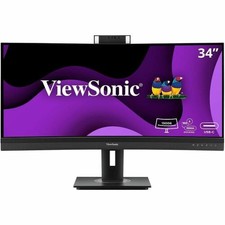 ViewSonic VG3457CV 34 Inch Ultrawide QHD 1440p Curved Video Conferencing Docking picture