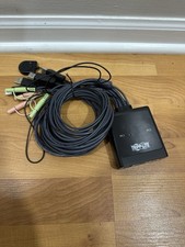 Tripp Lite 2-Port USB DisplayPort Cable KVM Switch W A/V Peripheral Sharing picture