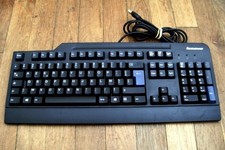 Lenovo SK-8825 Black Standard USB Wired Keyboard - QTY Available - Ships FREE picture