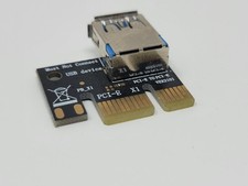 Spare PCIe X1 Adapter PCI E 1X to USB 3.0 Female for PCI Express Riser Mining picture