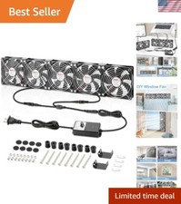 Versatile 120mm x 5 Exhaust Fan with AC Plug for Internal & External Cooling picture