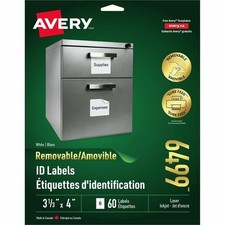 Avery Removable ID Labelsfor Laser and Inkjet Printers, 4