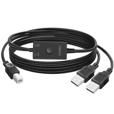 Printer Cable Splitter 2 in 1 Out,Prlnter Splitter for Two Computers,Suitable fo picture