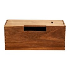 Cord Organizer Box Wooden Cable Storage Hiding Container Cord Storage picture