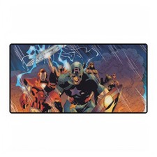 Avengers Trinity Battle Ready Charge Mouse Pad Desk Mats Marvel Comics picture
