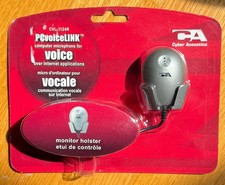 Brand New Cyber Acoustics CVL-1124R Lapel Cable Consumer Microphone PCVoiceLINK picture