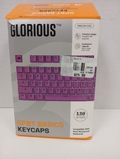 Glorious GPBT Basics Doubleshot PBT Purple Keycaps - 130 Count picture