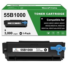 55B1000 Toner Cartridge 55B1H00 Black Toner High Yield 3000 Pages 1-Pack picture