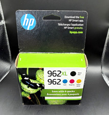 HP Genuine Original 962XL/962 Inkjet Cartridges 4-Pack CMYK Black Cyan Magenta picture