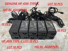 LOT 10 PCS GENUINE HP 45W TYPE-C CHARGER NO AC ADAPTERS picture