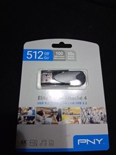 PNY - Elite Turbo Attache 4 512GB USB 3.2 Flash Drive 4K Ultra HD BRAND NEW picture
