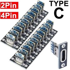 5/20pcs USB 3.1 Type C Socket with Screw Fixing Plate Type-c USB Jack 3.1 Type-c picture