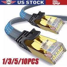 Cat 8 Ethernet RJ45 Cable Super Speed 40Gbps Patch LAN Network Gold Plated Lot picture