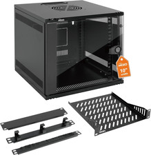 6U 10 Inch Rack, Wall Mount Network Cabinet Set,12.3W X 13D X 11.8H- Load Capaci picture