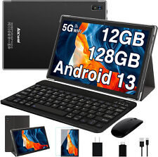 Android 13 Tablet 10 inch Octa-Core 12GB RAM 128GB ROM 5G WiFi, Keyboard & Mouse picture