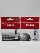 Canon Pixma PGI-35 Black Ink Cartridge Lot Of 2 Sealed Box  New picture