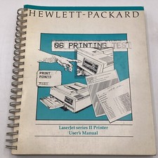 July 1987 Hewlett Packard HP LaserJet Series II Printer User Manual Spiral Bound picture
