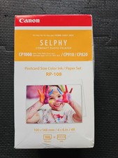 Canon SELPHY CP1500 CP1300, CP1200, CP910, CP820 RP-108 4x6 Paper/Ink 108 Sheets picture