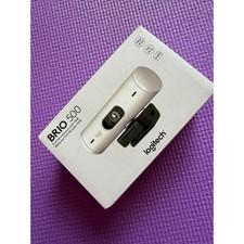 New Logitech Brio 500 Full HD 1080p Webcam Off White USB-C HDR Auto Framing picture
