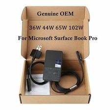Genuine OEM Microsoft Surface Pro Book AC Power Adapter Charger 36W/44W/65W/102W picture