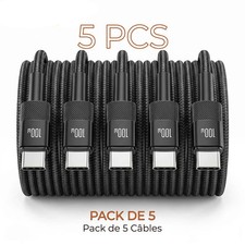 5-Pack USB-C Charging Cable 100W Fast Charging Braid Charging & Data picture