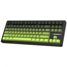 ATTACK SHARK M87PRO TKL Wireless Mechanical Gaming Keyboard, Side Print Green picture
