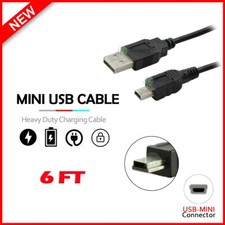 6FT USB CAMERA CABLE 6FT CORD USB 2.0 HIGH SPEED TYPE A MALE TO MINI-B 5P MALE picture