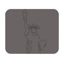 mouse pad-Statue of Liberty Line Art Mouse Pad | Minimalist NYC Desk Mat picture