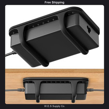 Universal Silicone Laptop Charger Holder Under Desk Power Brick Mount Organizer picture
