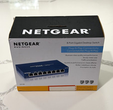 NETGEAR GS108 NETGEAR Business 8-Port Gigabit Unmanaged Desktop Switch RJ45 picture
