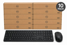 10 PACK - Dell Pro KM5221W Keyboard & Mouse - Black - Brand New picture