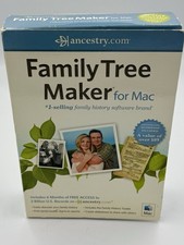 Ancestry Family Tree Maker For Mac 2010 Version Vintage History Brand New In Box picture