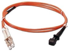OM2 LC/MTRJ Fiber Optic Patch Cable Multimode Duplex Orange 50/125, 3M picture