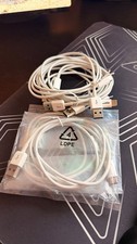 Lot of 6 - Amazon Basics USB-C to USB-A 2.0 Fast Charger Cable, 480Mbps 3 Feet picture