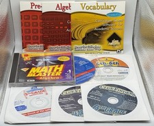 Vintage Educational PC CDROM Lot Middle - High School - Math Vocabulary Algebra picture