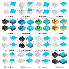50pcs Extruded Aluminum Heatsink Radiator Cooler With pre Applied Thermal Tape picture