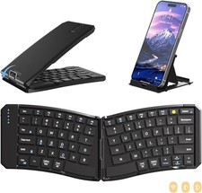 Ergonomic Foldable Keyboard, 3-Device Dual Mode 2.4G & Bluetooth | Ultra-Slim picture