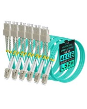 VANDESAIL OM3 LC to SC Fiber Patch Cable Multimode, 6 Pack, 2m (6.56ft) picture