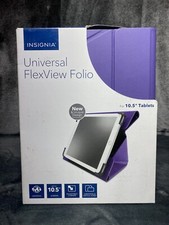 INSIGNIA Universal FlexView Folio For 10.5 Tablet Reader Adjustable Purple picture