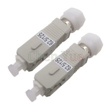 2pcs FC UPC Female-SC UPC Male Fiber Optic Adapter MM 62.5/125 Hybrid Connector picture