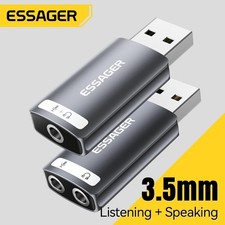 USB Sound Card External Mini Sound Card USB to 3.5mm Interface Stereo Audio picture